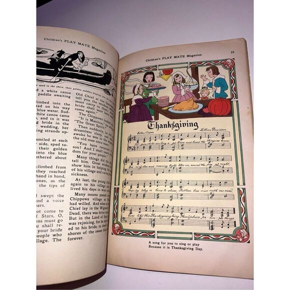Children's Play Mate Vintage Magazine THANKSGIVING  November 1939 - Picture 10 of 12